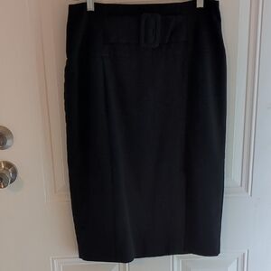 Worthington Elegant Black Pencil Skirt